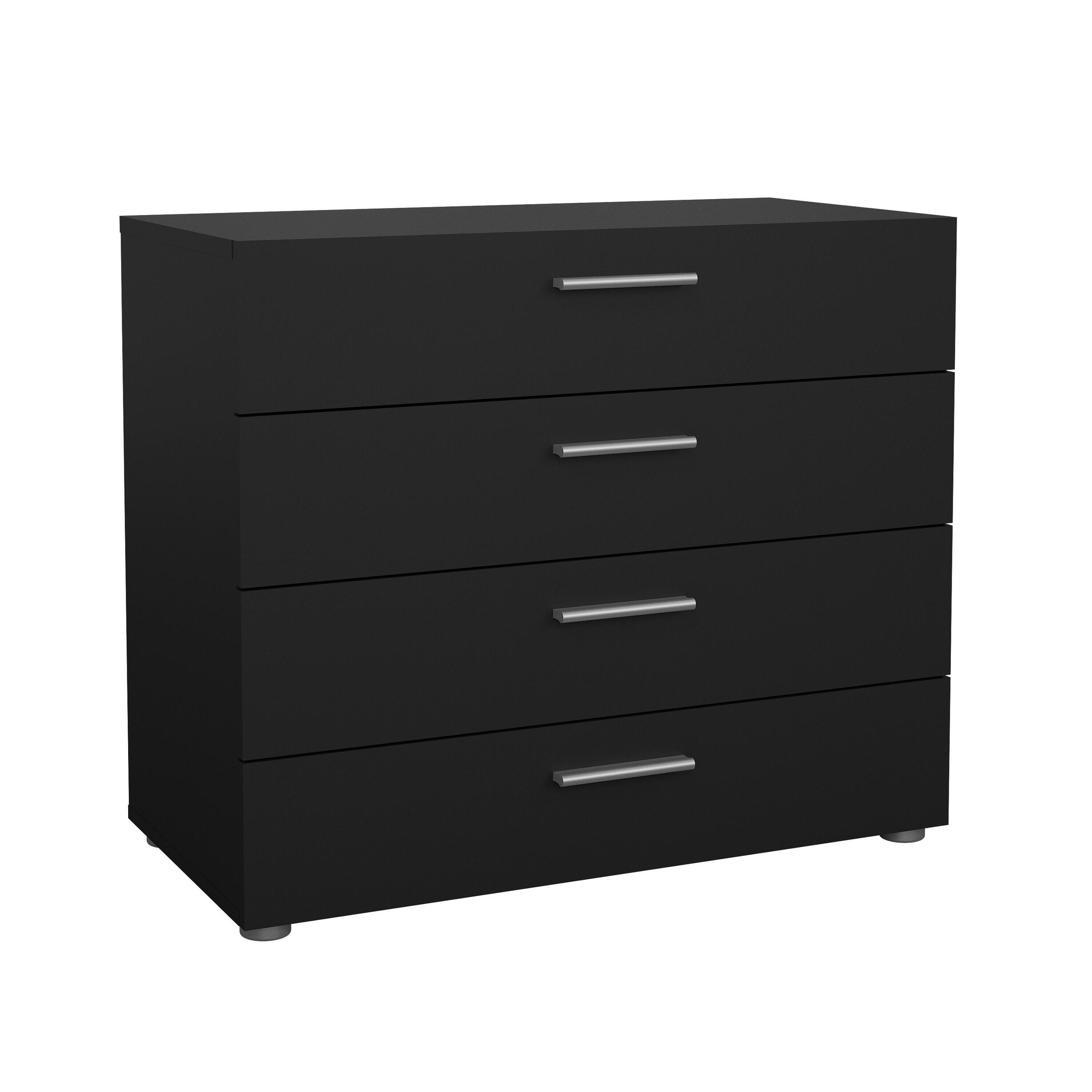 COMODĂ 80,2/68,1/40,3 cm  - argintiu/negru, Design, metal/material pe bază de lemn (80,2/68,1/40,3cm) - Livetastic