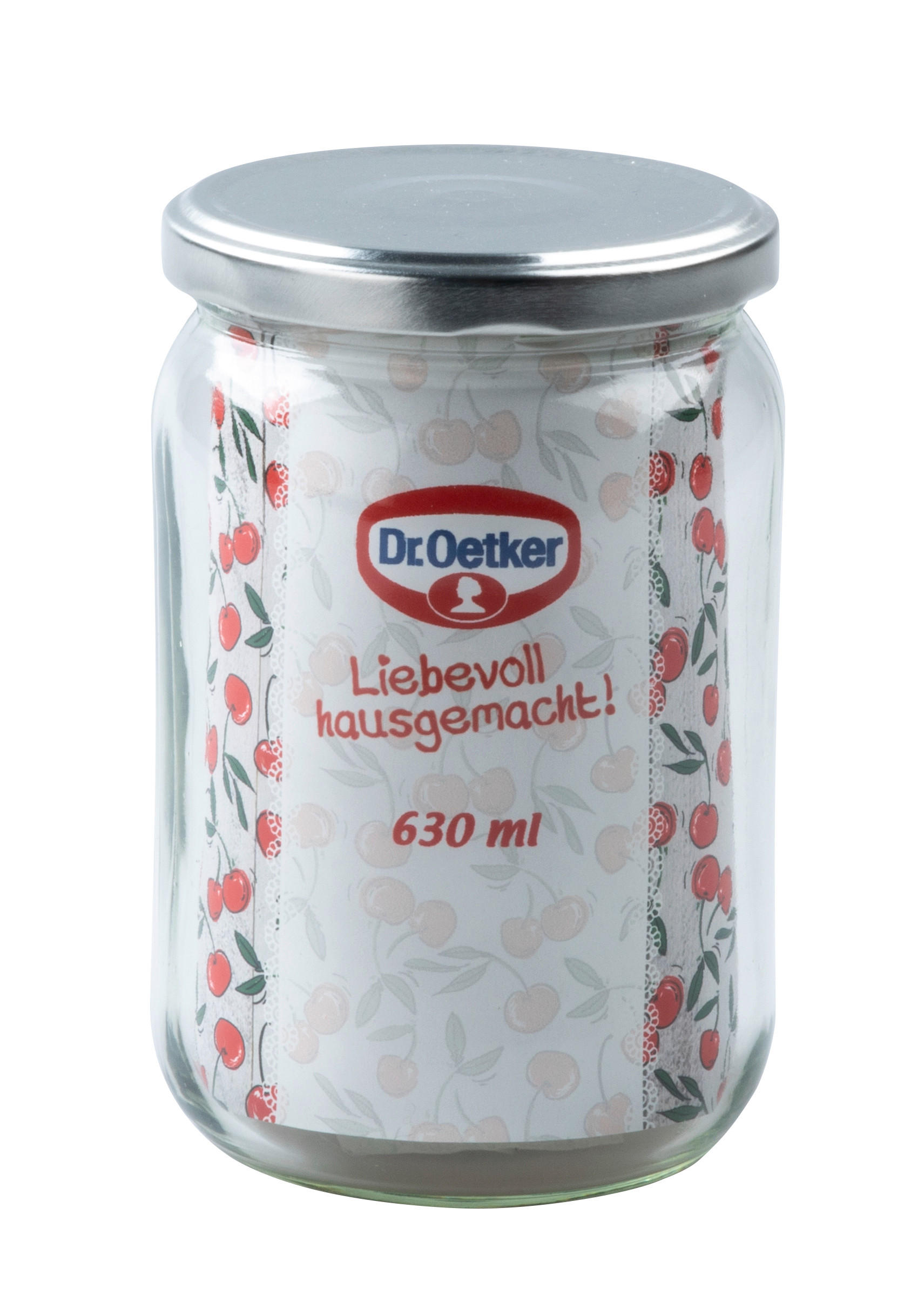 BEFŐTTESÜVEG 630 ml   - áttetsző/ezüstszínű, Basics, műanyag/üveg (630ml) - Dr.Oetker