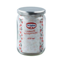 BEFŐTTESÜVEG 630 ml   - áttetsző/ezüstszínű, Basics, műanyag/üveg (630ml) - Dr.Oetker
