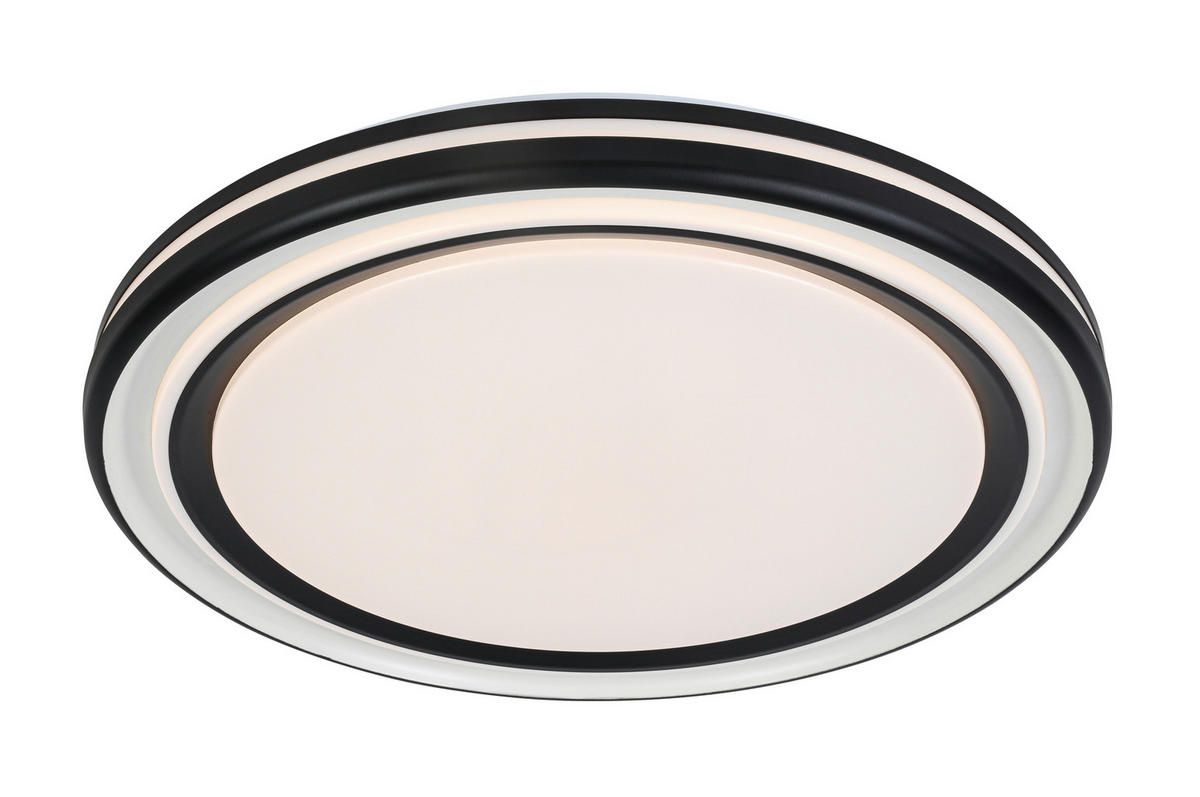 STROPNA LED-SVETILKA   48 W/5400 lm/3000-6500 K/220-240 V/ - črna/bela, Trend, kovina/umetna masa (49/6cm) - Novel