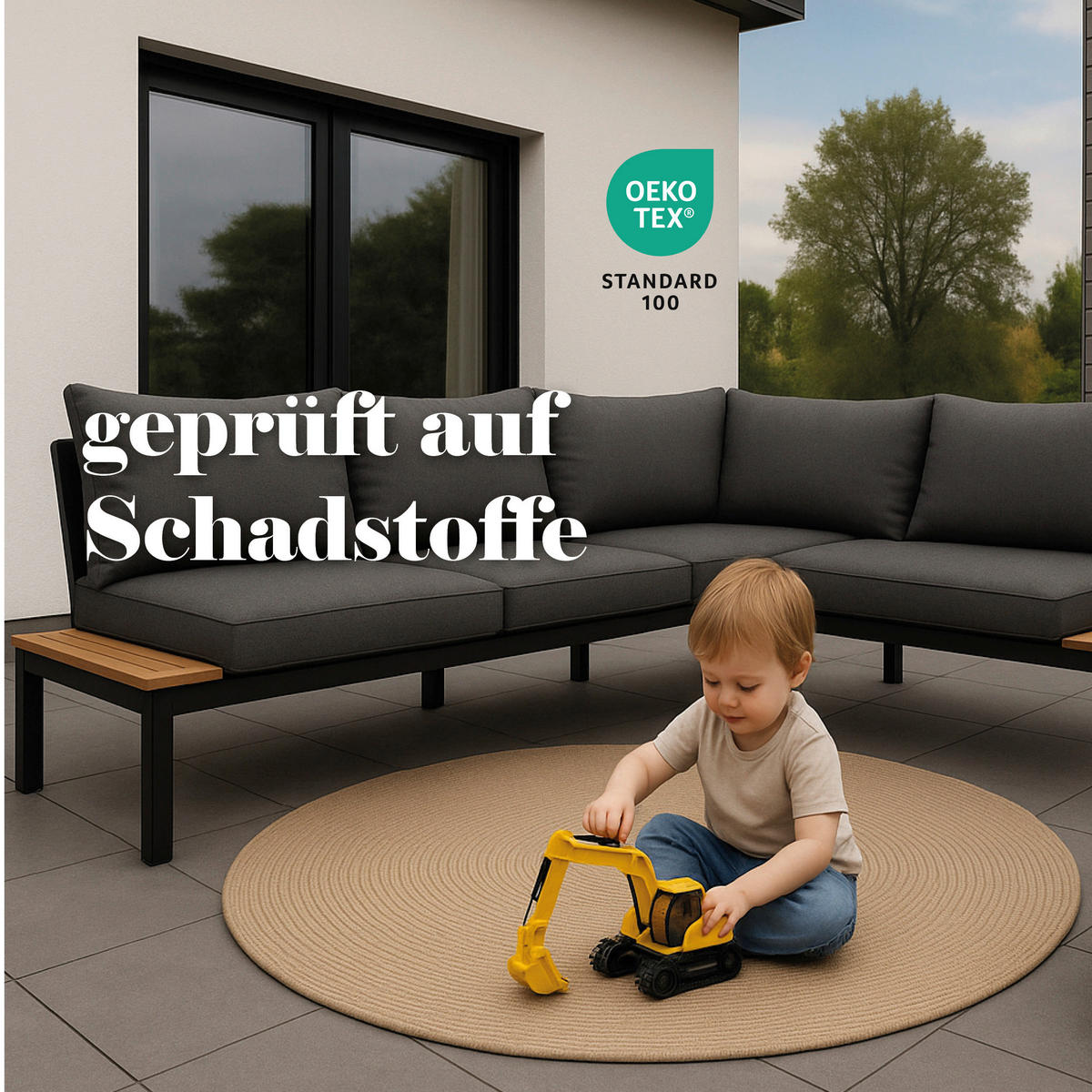 WEBTEPPICH 120 cm Paris Beige rund  - Beige, Basics, Textil (120cm) - Astra