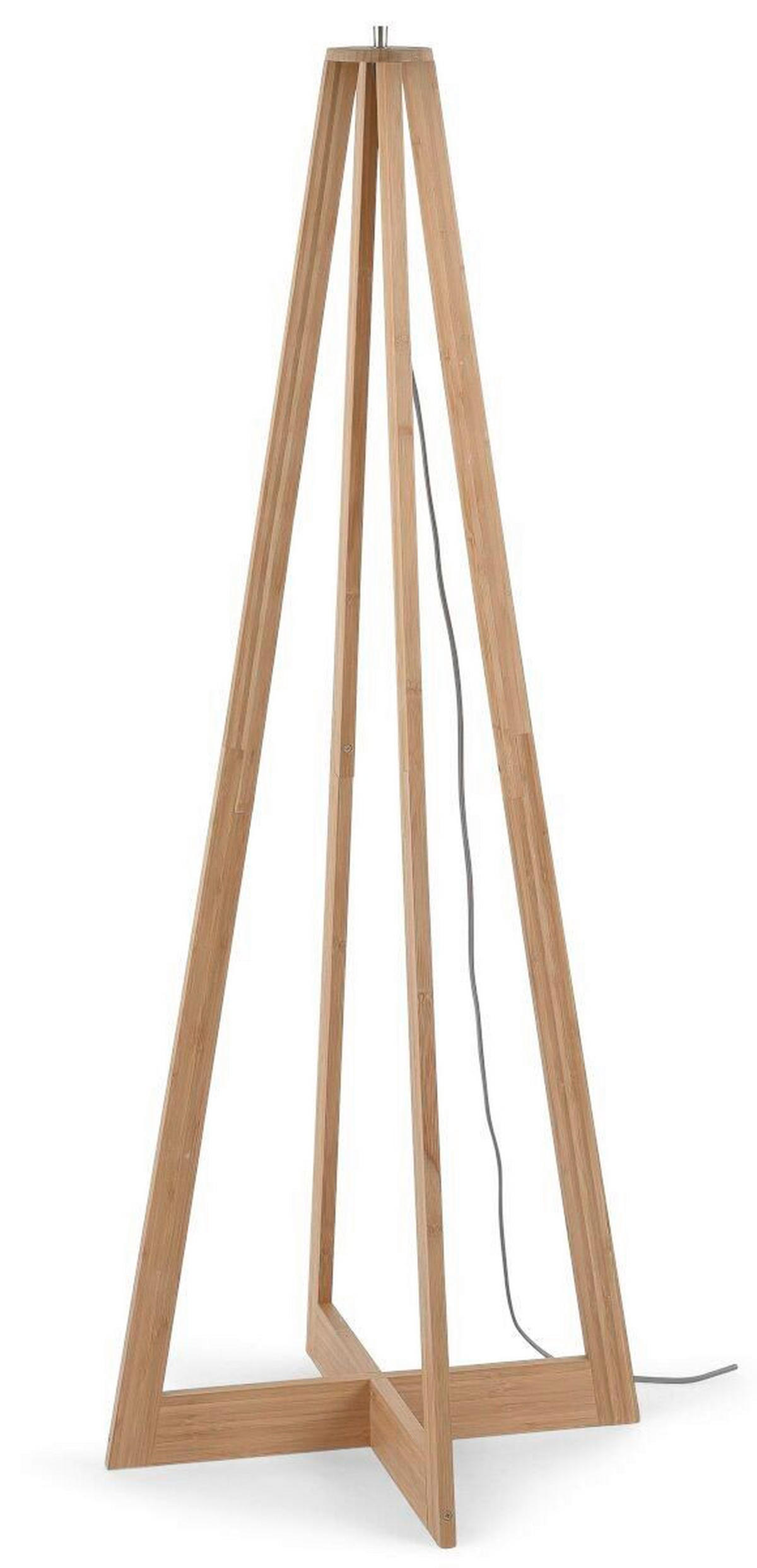 STOJACÍ LAMPA, 50/50/145 cm - černá/přírodní barvy, Trend (50/50/145cm) - Good & Mojo