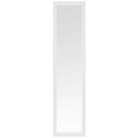 NÁSTĚNNÉ ZRCADLO 40/160/2,8 cm  - bílá, Konvenční, kompozitní dřevo/sklo (40/160/2,8cm) - Carryhome