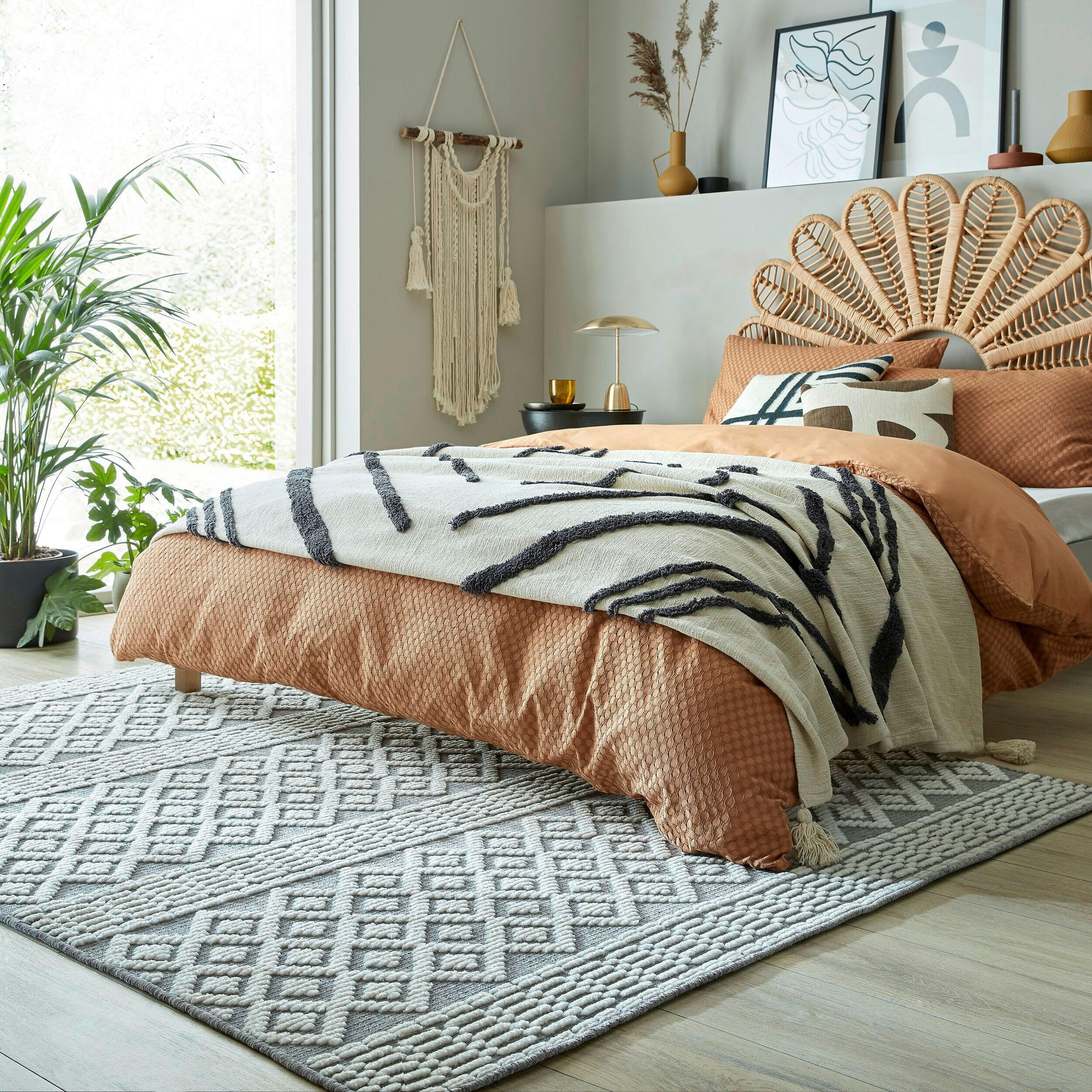 WEBTEPPICH 160/240 cm Verve  - Dunkelgrau, Basics, Textil (160/240cm)