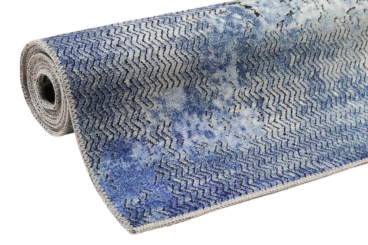 TKANÝ KOBEREC, 160/230 cm, modrá, šedá - šedá/modrá, Design, textil (160/230cm) - Esprit