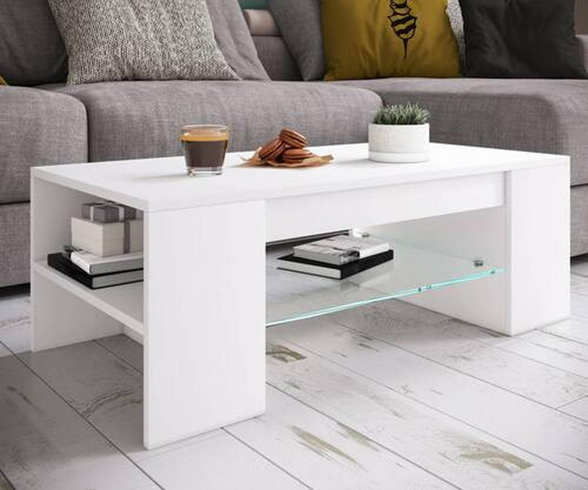 COUCHTISCH in Holzwerkstoff 100/50/35 cm  - Weiss, Modern, Holzwerkstoff (100/50/35cm) - MID.YOU