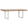 TISCHPLATTE      - Naturfarben, Design, Holz (220/100/5cm) - Landscape