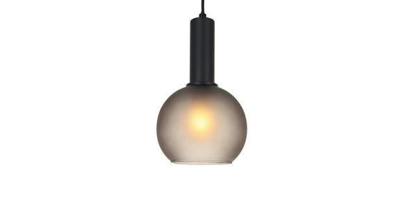 HÄNGELEUCHTE 25/120 cm  - Schwarz/Grau, Trend, Glas/Metall (25/120cm) - Novel