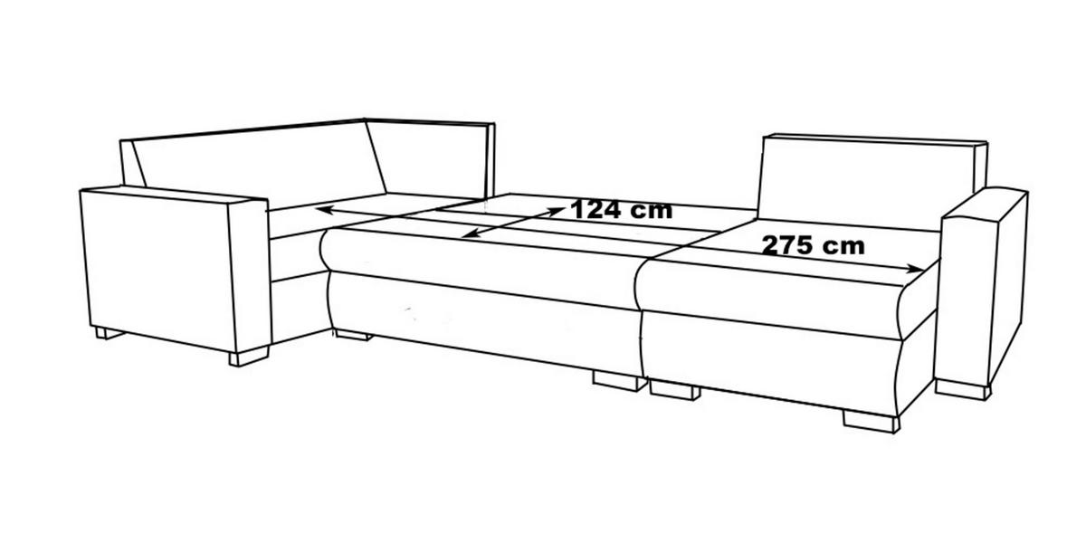 WOHNLANDSCHAFT Dunkelbraun Chenille  - Dunkelbraun/Schwarz, KONVENTIONELL, Kunststoff/Textil (183/311/140cm) - Ti'me