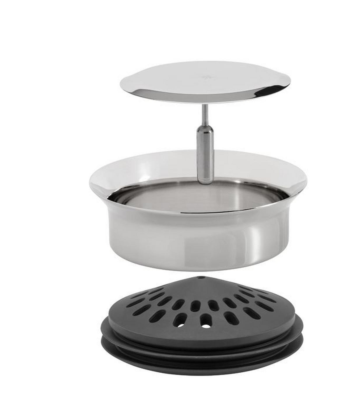 KARAF ZA VODU     1,25 l    - prozirna/boja nerđajućeg čelika, Dizajnerski, staklo/metal (1,25l) - WMF