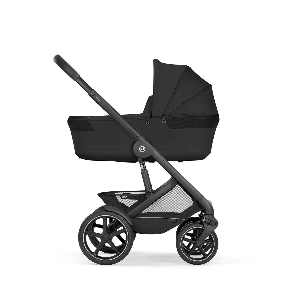 KINDERWAGEN Talos S BLK inkl. Fold-Carrycot  - Schwarz, Basics, Textil/Metall (93/60/115cm) - cybex GOLD