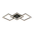 LED-DECKENLEUCHTE 76,4/35,7/8 cm  - Schwarz, Design, Kunststoff/Metall (76,4/35,7/8cm) - Novel