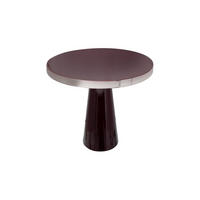 BEISTELLTISCH rund Silberfarben, Beere  - Beere/Silberfarben, Trend, Metall (51/51/47cm)