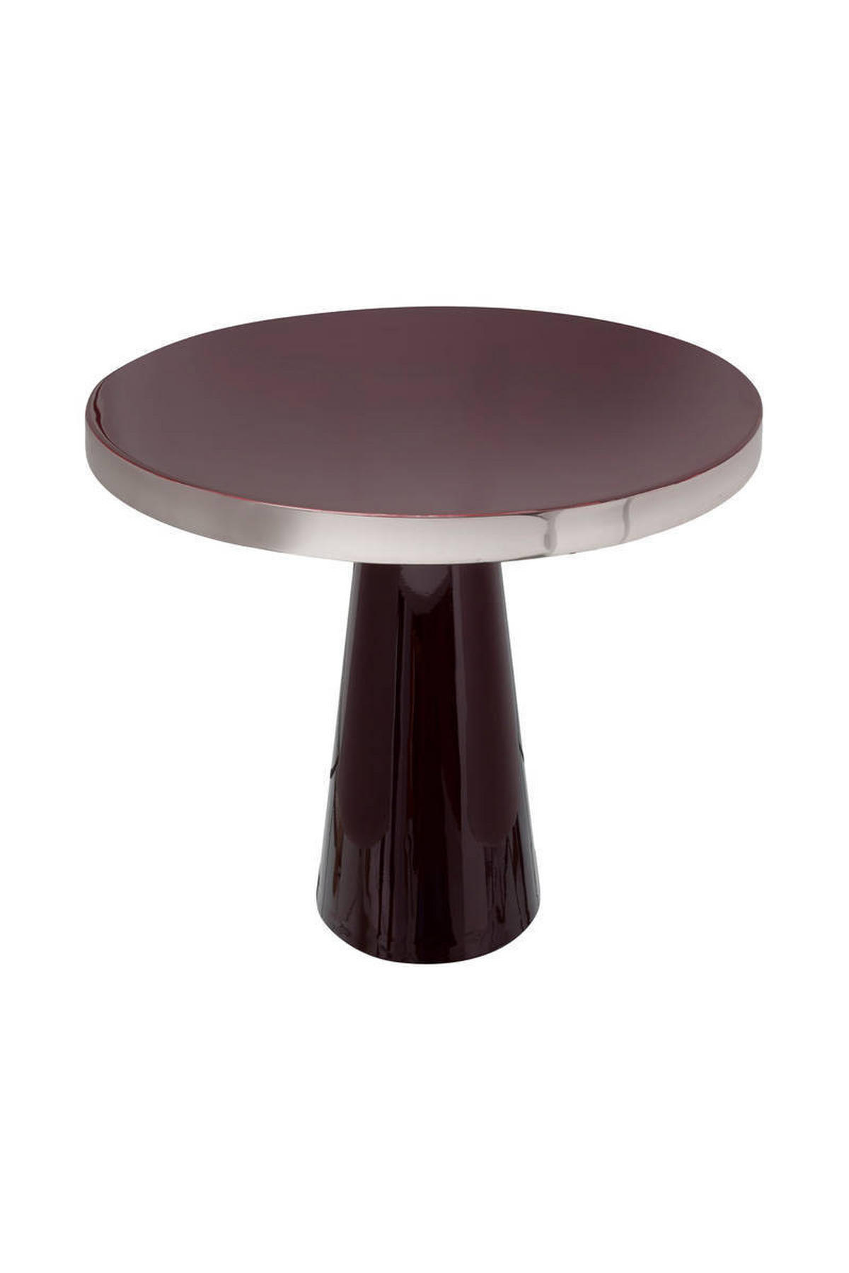 BEISTELLTISCH in Metall 51/51/47 cm  - Beere/Silberfarben, Trend, Metall (51/51/47cm) - Kayoom