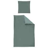 BETTWÄSCHE Makosatin 240/220 cm  - Grün, KONVENTIONELL, Textil (240/220cm) - Irisette