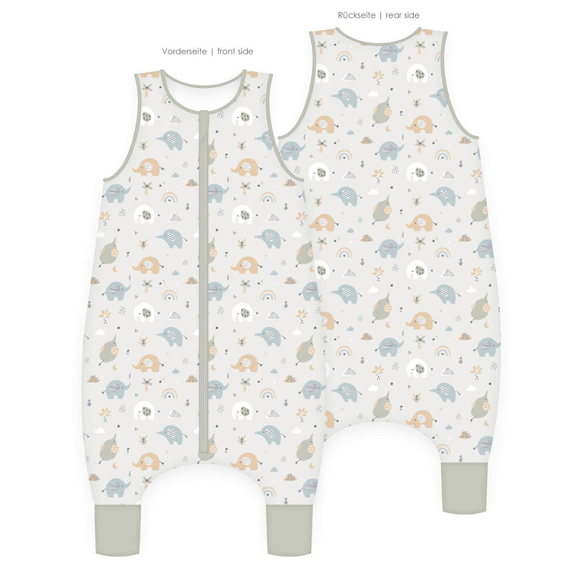 BABYSCHLAFSACK Elephant  70/45 cm     - Weiß, Basics, Textil (70/45cm) - baby best
