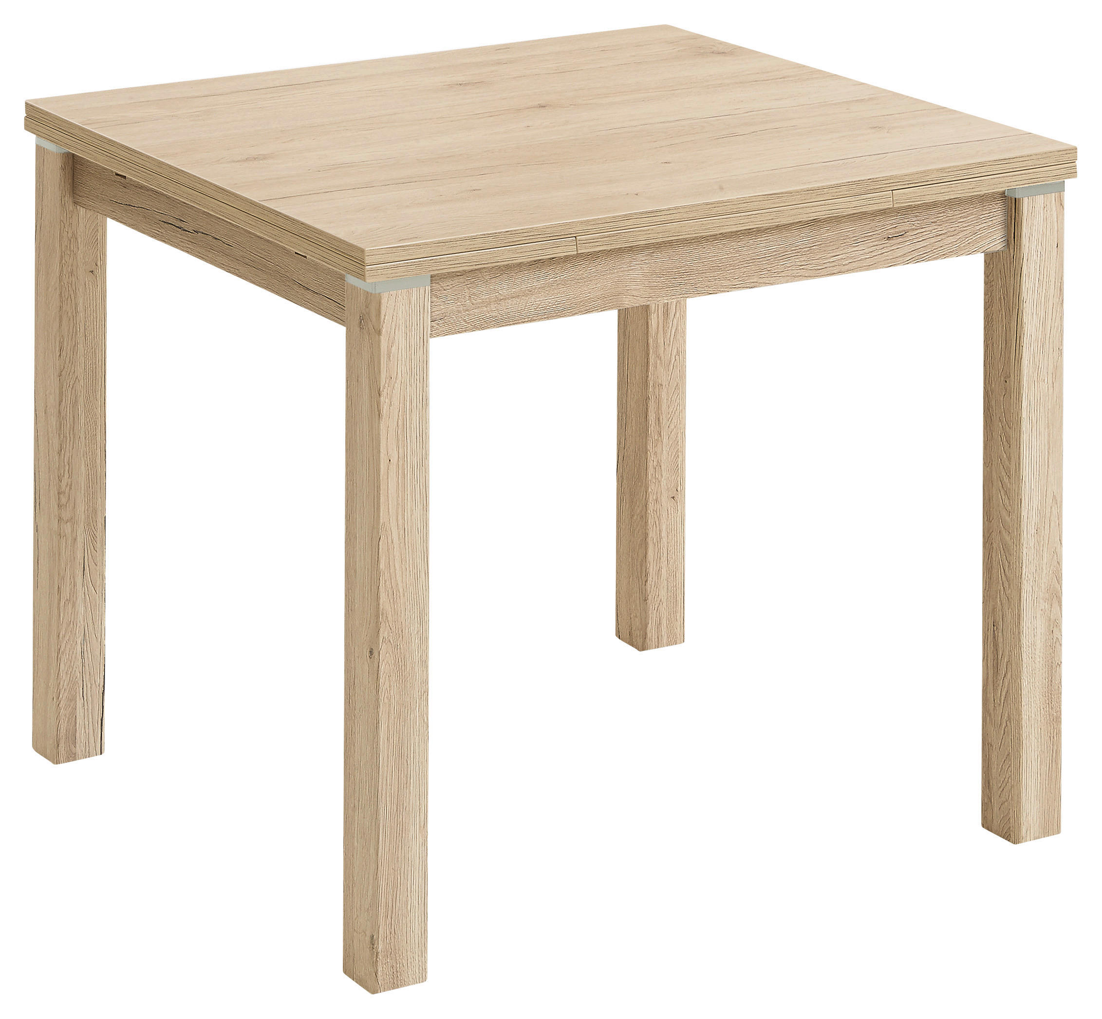 ESSTISCH in Holzwerkstoff 80-140/80/76 cm  - Eiche San Remo, Konventionell, Holzwerkstoff (80-140/80/76cm) - Valdera