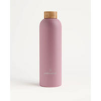 TRINKFLASCHE 0,6 l  - Pink, Trend, Naturmaterialien/Metall (600ml) - waterdrop