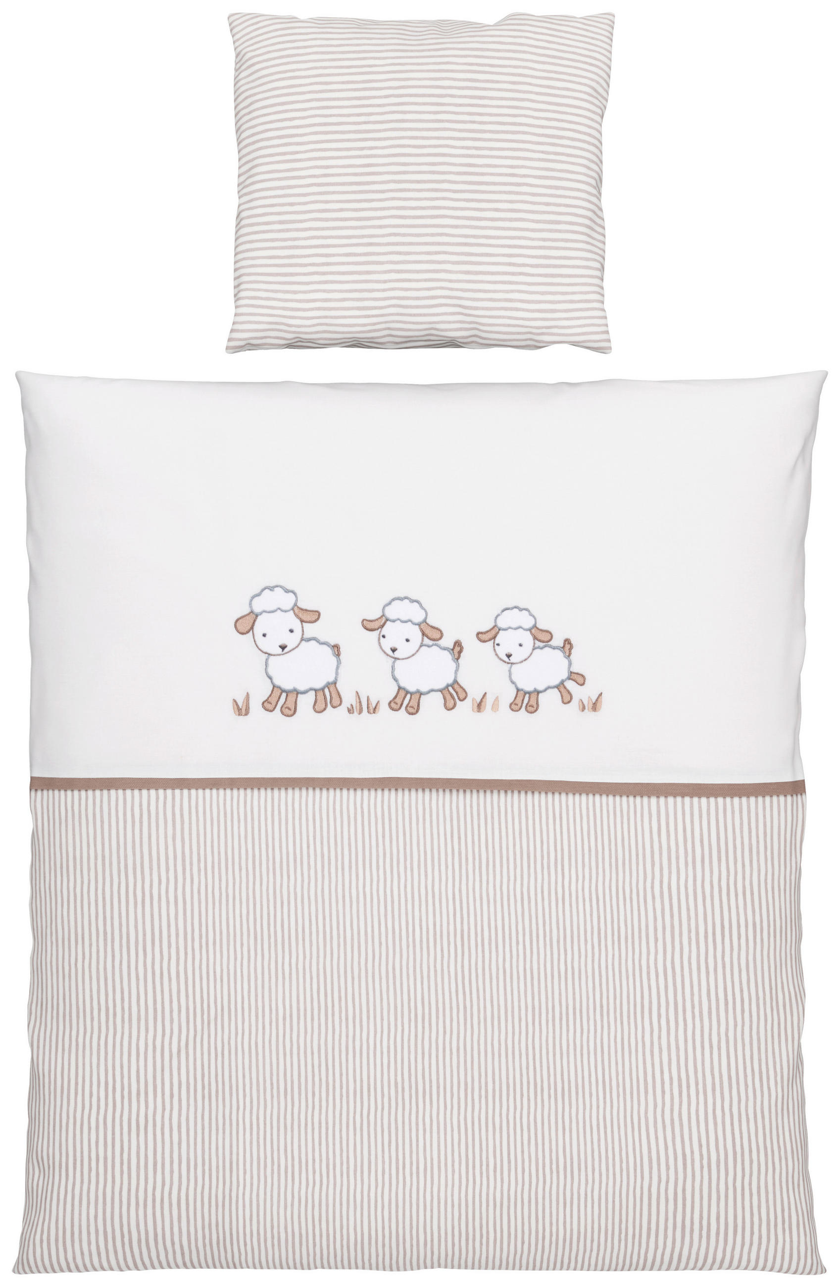 POSTELJINA ZA BEBE  80/80 cm     - siva/bež, Basics, tekstil (80/80cm) - My Baby Lou
