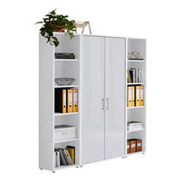 AKTENSCHRANK Weiß, Weiß Hochglanz  - Weiß Hochglanz/Weiß, MODERN, Holzwerkstoff (172,6/185,6/33cm) - MID.YOU