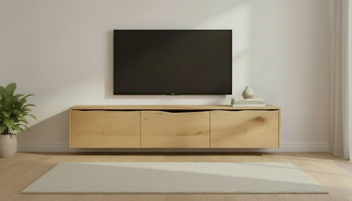 LOWBOARD  160/35/40 cm  Typenauswahl  - Schwarz/Akaziefarben, Basics, Holz (160/35/40cm) - Livetastic
