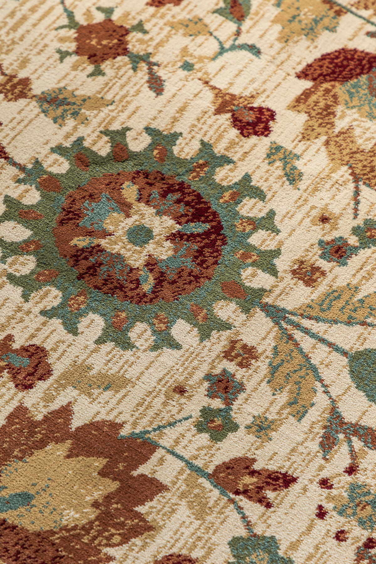 VINTAGE-TEPPICH 80/240 cm Herat Creme, Multicolor  - Multicolor/Creme, Basics, Kunststoff/Textil (80/240cm)