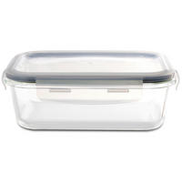 ÉTELTÁROLÓ DOBOZ  0,93 l  - áttetsző/átlátszó, Basics, műanyag/Üveg (20,3/15,3/6,6cm) - Homeware Profession.