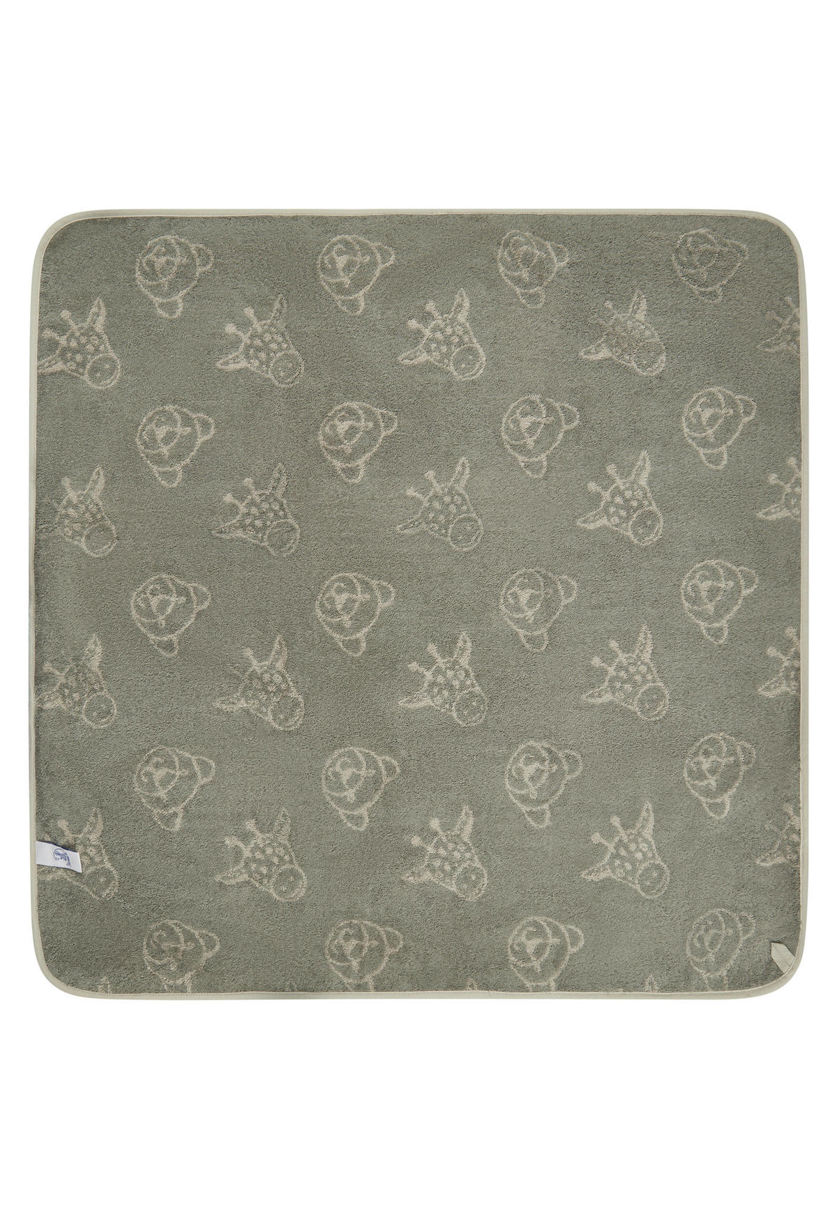 KAPUZENBADETUCH Safari  - Mintgrau, Basics, Textil (100/100/0,5cm) - Sterntaler