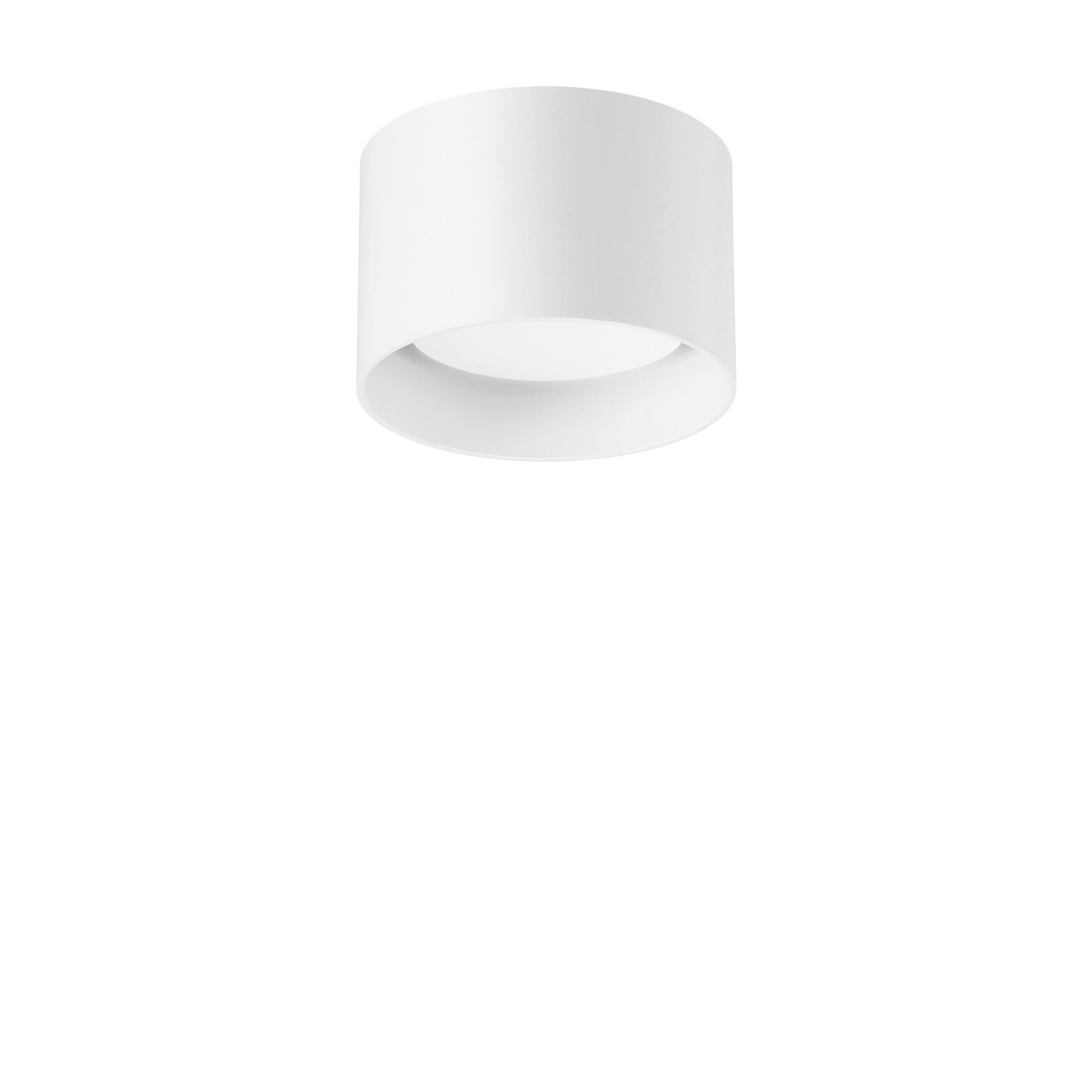 LED-DECKENLEUCHTE Round Bianco 10/6,5 cm   - Weiß, Basics, Metall (10/6,5cm) - Ideal Lux