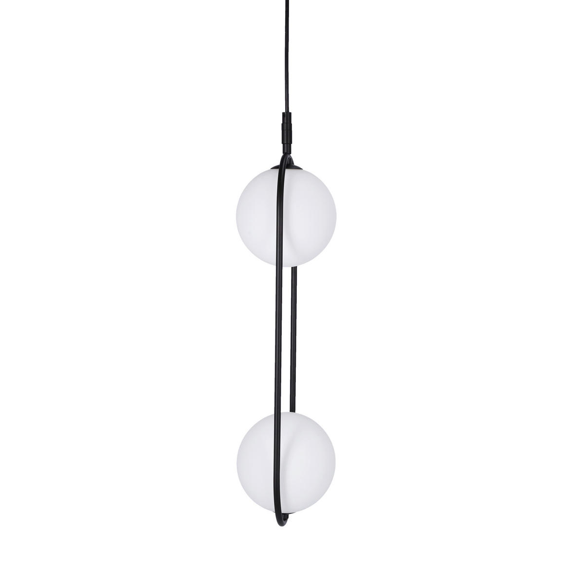 HÄNGLAMPA Cordel  - vit/svart, Design, metall (18.5/15cm)