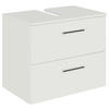 WASCHBECKENUNTERSCHRANK 60/49,8/38,3 cm  - Chromfarben/Weiß, KONVENTIONELL, Holzwerkstoff/Metall (60/49,8/38,3cm) - Sadena