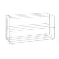 REGÁL NA TOPÁNKY, biela, 73/40/28,5 cm - biela, Design, kov (73/40/28,5cm) - MID.YOU