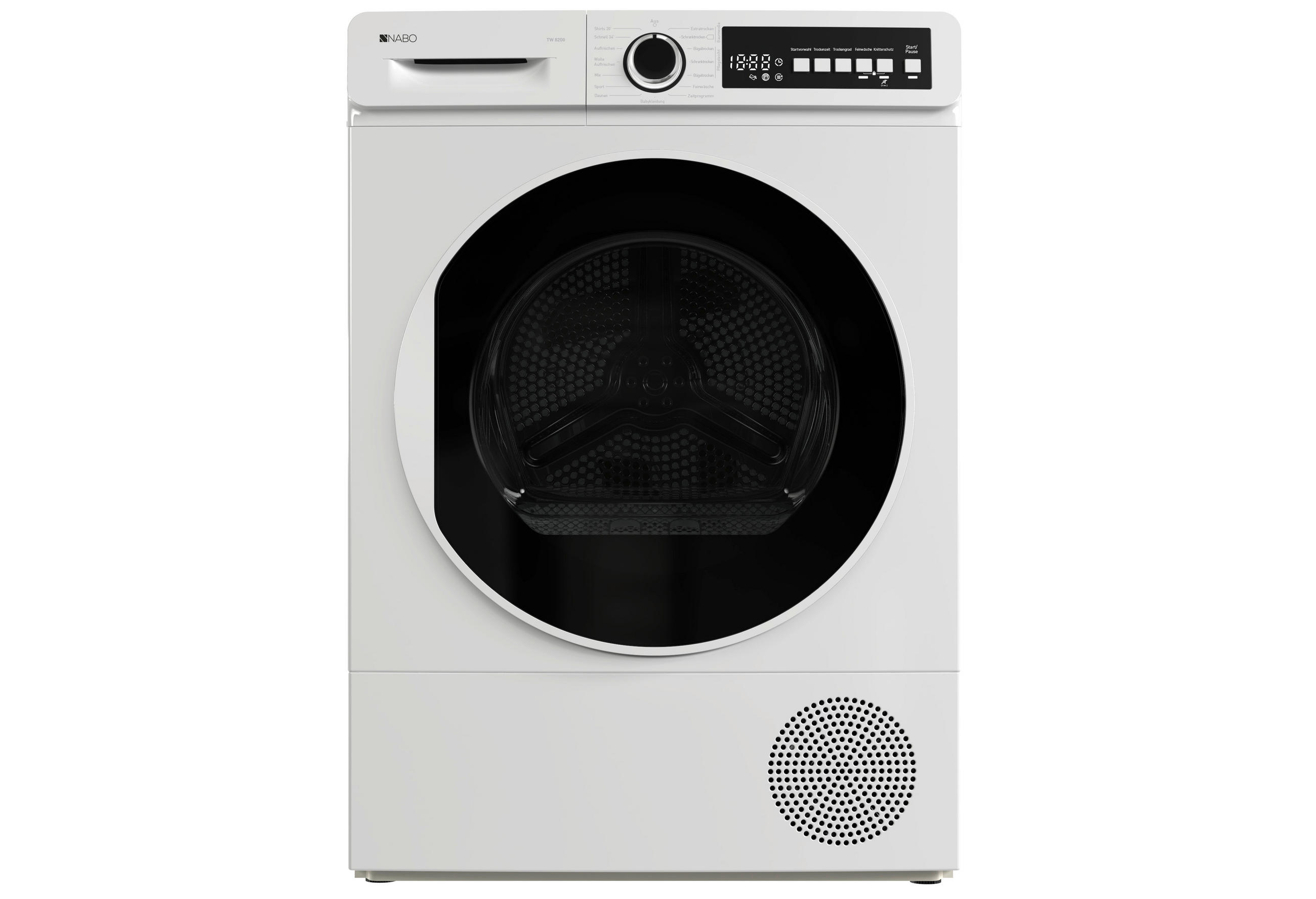WÄRMEPUMPENTROCKNER TW 8200  - Weiß, Basics, Metall (59,6/84,5/56,3cm) - Nabo
