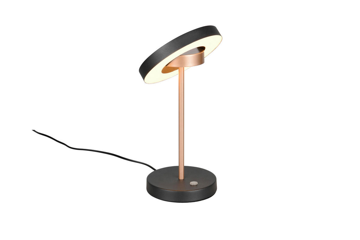 LED-TISCHLEUCHTE Guano 18/30 cm   - Schwarz/Braun, Design, Metall (18/30cm) - Trio Leuchten