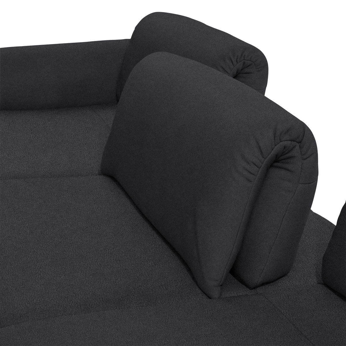 ECKSOFA in Echtleder Anthrazit  173/308 cm  - Anthrazit, Design, Leder/Metall (173/308cm) - Joop!