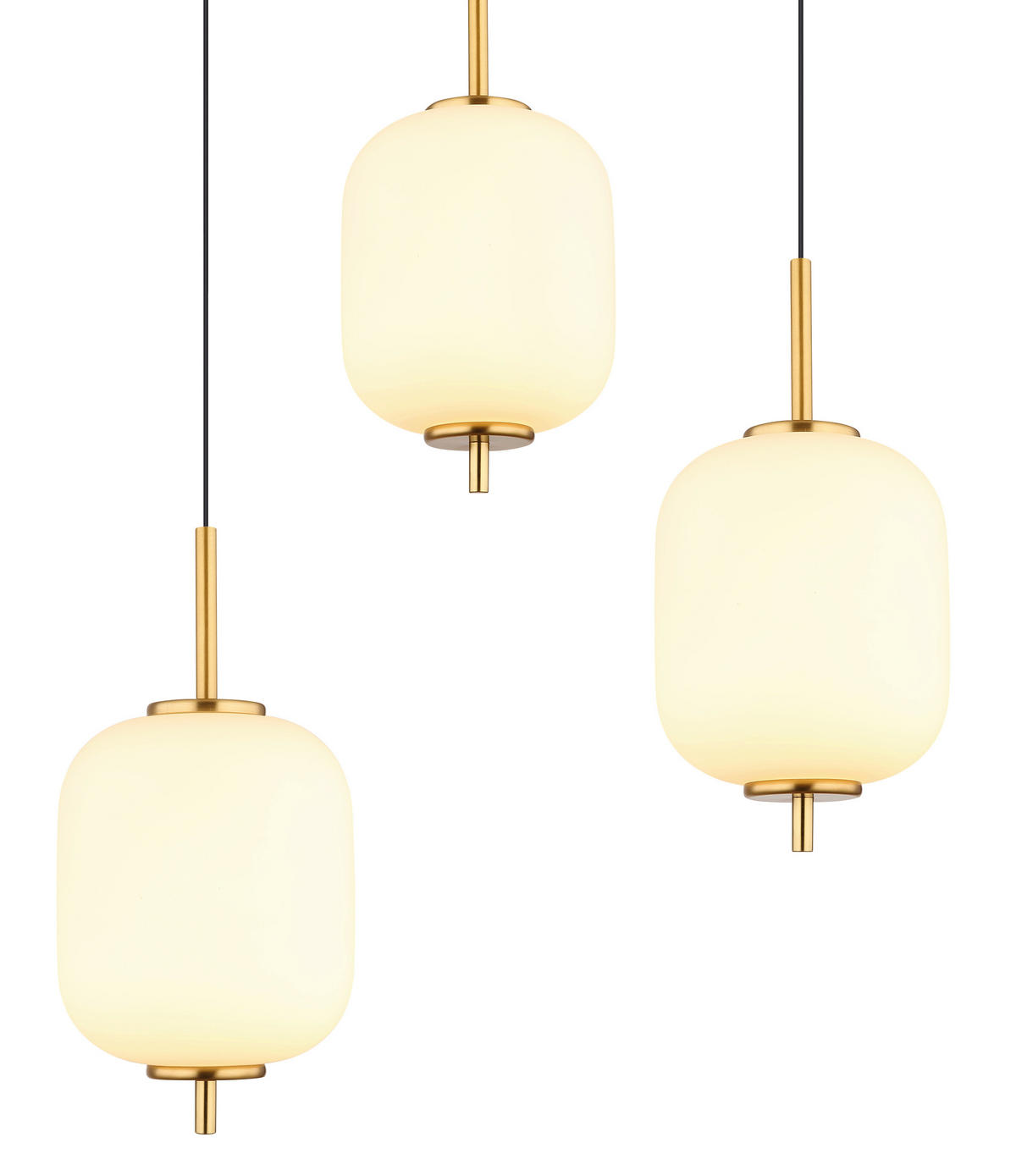 VISEČA LED-SVETILKA  Ewald //3000 K/230 V/ - črna/opal, Konvencionalno, kovina/umetna masa (80,5/29,5/220cm)