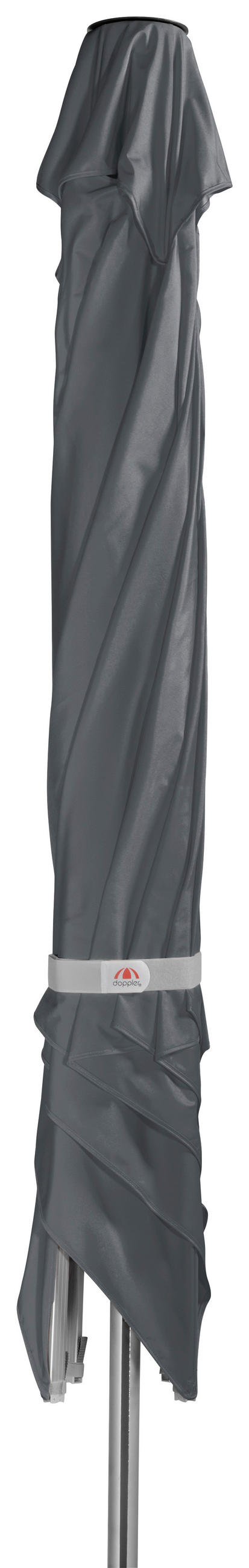 SONNENSCHIRM 300X300 cm Anthrazit  - Anthrazit/Silberfarben, Basics, Textil/Metall (300/300cm) - Doppler