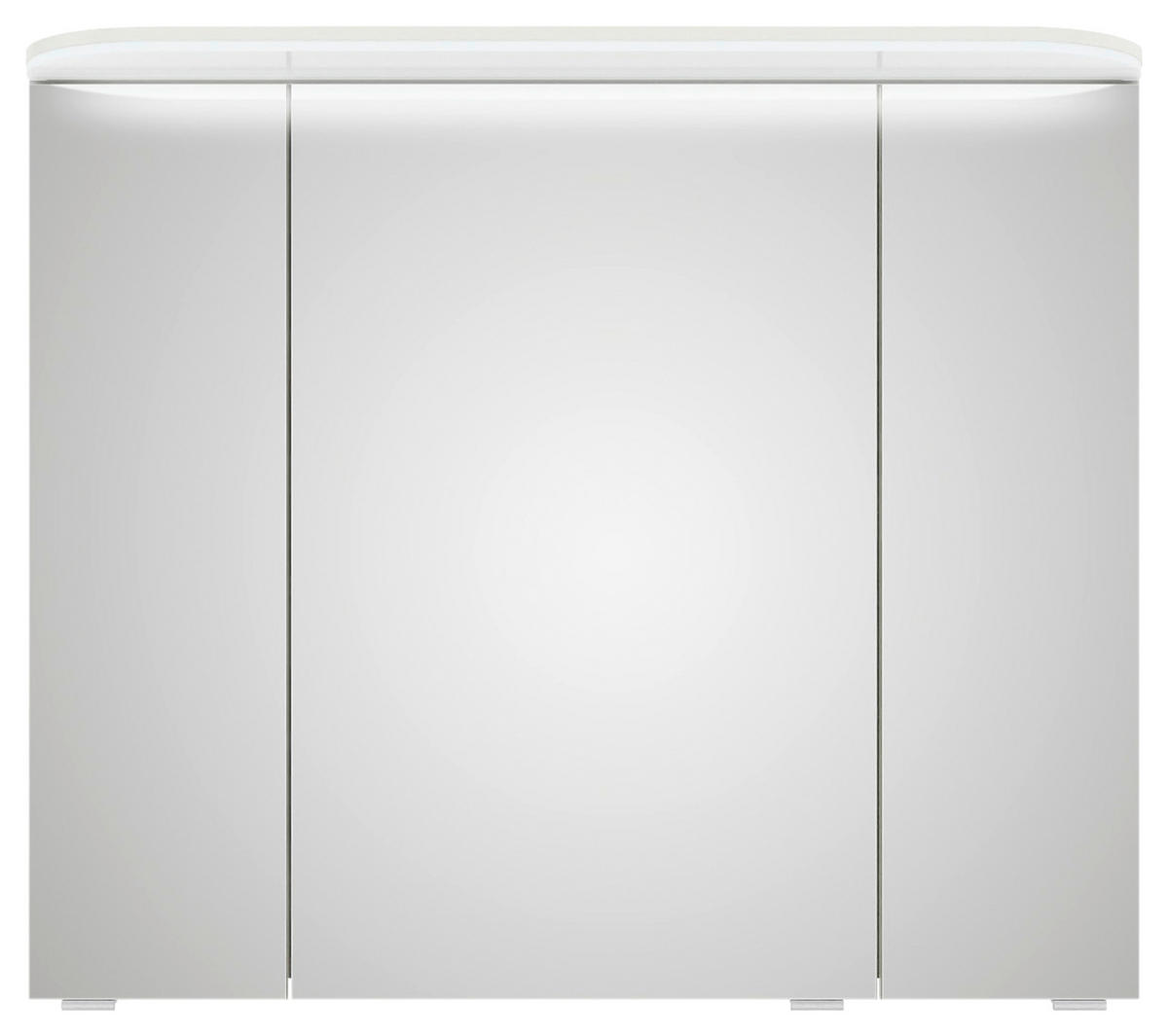 SPIEGELSCHRANK 85,2/72,3/17 cm  - Chromfarben/Weiß, KONVENTIONELL, Glas/Holzwerkstoff (85,2/72,3/17cm) - Pelipal