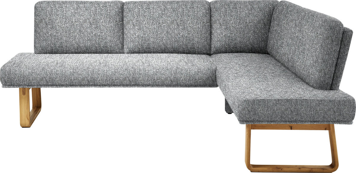 ECKBANK 280/174 cm  in Grau, Eichefarben  - Eichefarben/Grau, Design, Holz/Textil (280/174cm) - Dieter Knoll