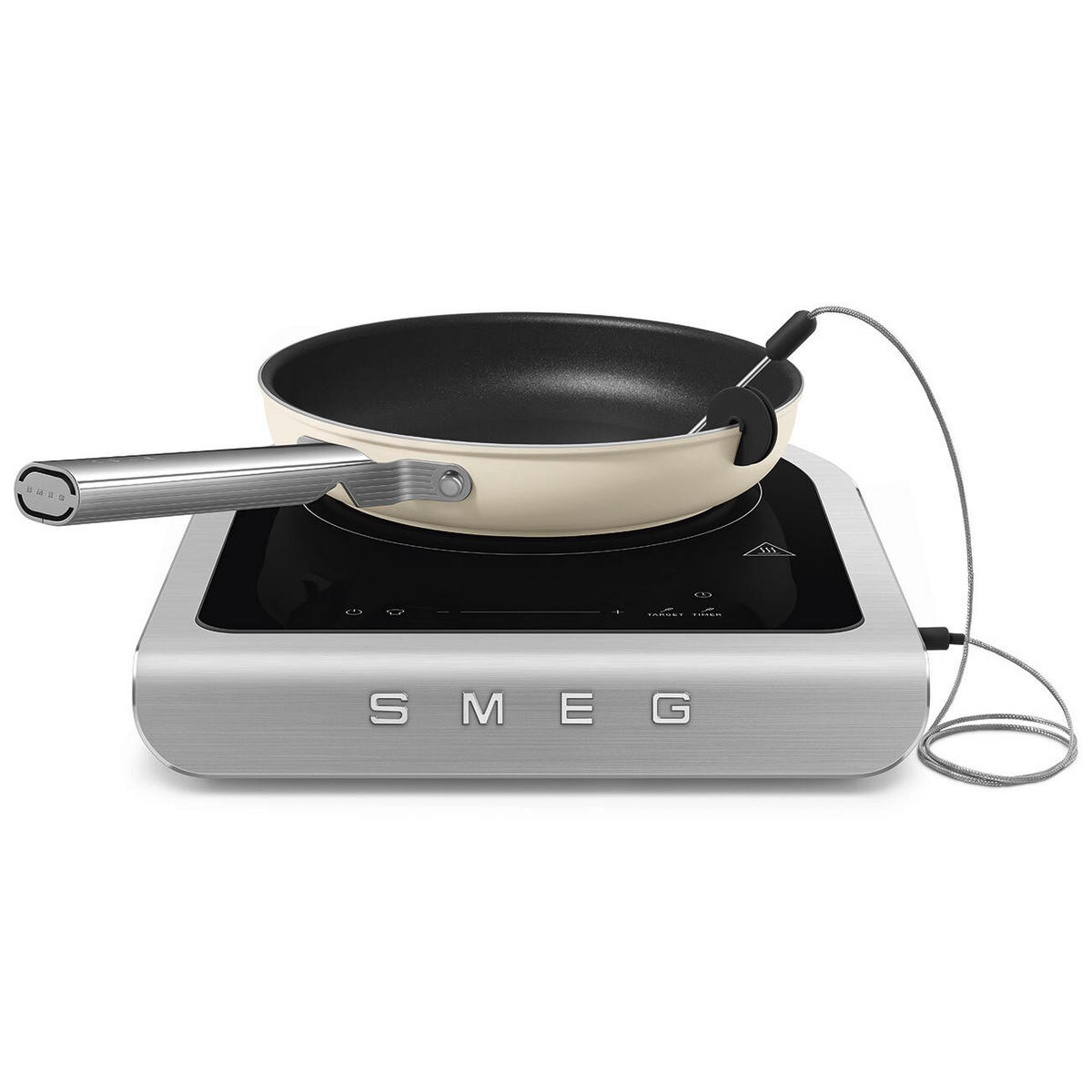 KOCHPLATTE - Weiss, Trend, Kunststoff (31.5/5.4/41.2cm) - SMEG