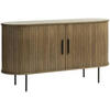 SIDEBOARD Eiche dunkel  140/76/45 cm  - Eiche dunkel/Schwarz, Trend, Holz/Holzwerkstoff (140/76/45cm) - Xora