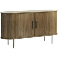 SIDEBOARD  in 140/76/45 cm  - Eiche dunkel/Schwarz, Trend, Holz/Holzwerkstoff (140/76/45cm) - home24