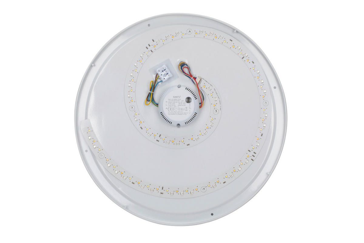 STROPNÍ LED SVÍTIDLO, 50/12 cm  - černá/čiré, Trend, plast (50/12cm) - Novel