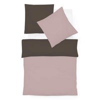 BETTWÄSCHE Black Premium Jersey Interlock-Jersey 155/200 cm  - Dunkelgrau/Grau, Basics, Textil (155/200cm) - Fleuresse