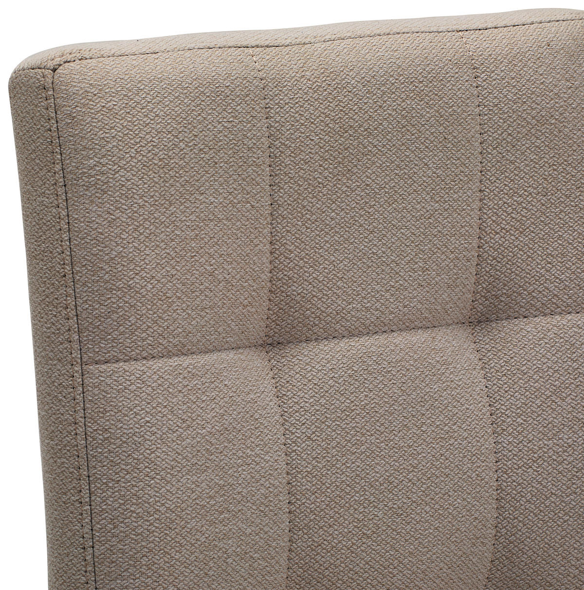 STUHL Webstoff Schwarz, Taupe  - Taupe/Schwarz, Design, Textil/Metall (46/91/61cm) - home24