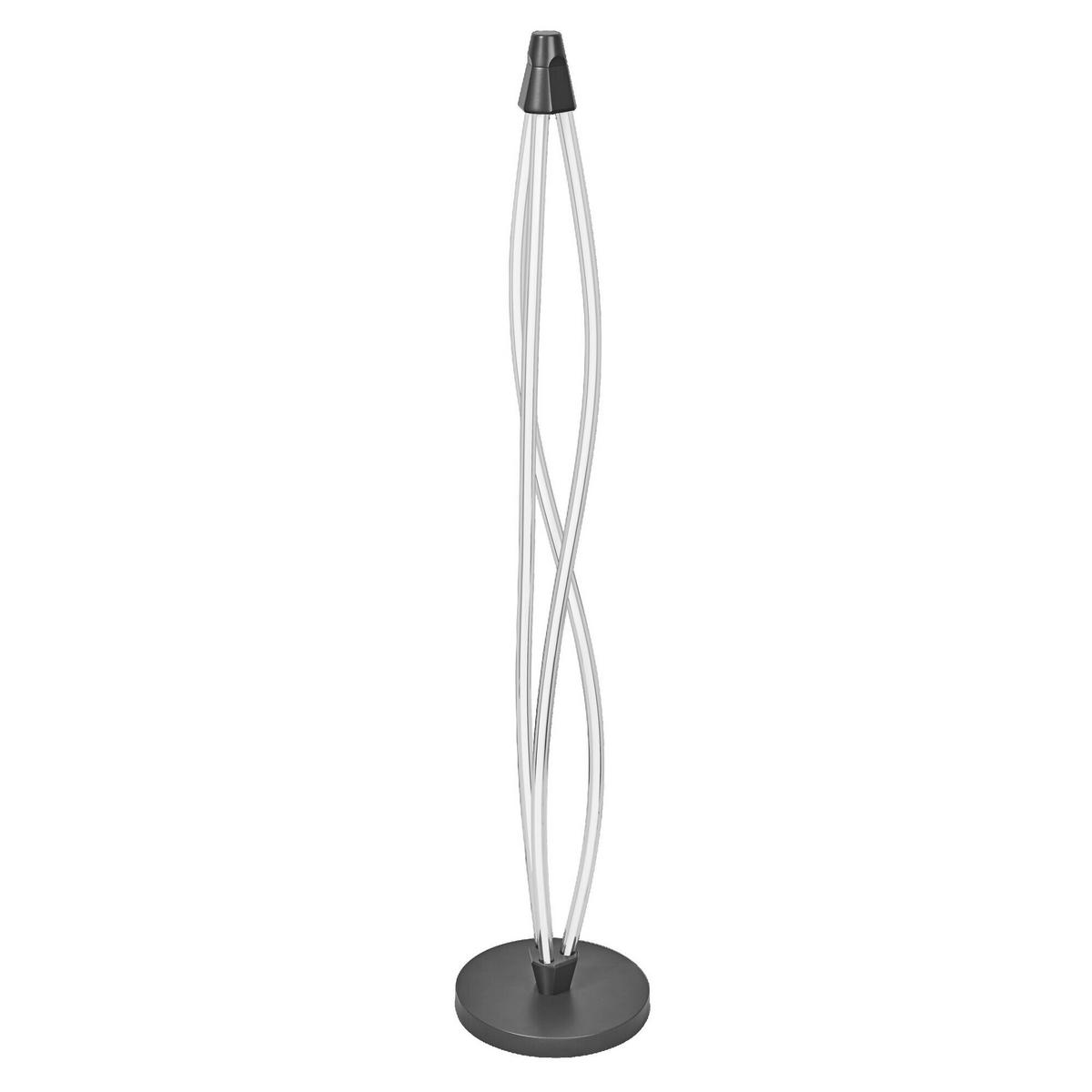 LED-STEHLEUCHTE 26/128 cm    - Dunkelgrau, Design, Kunststoff (26/128cm) - Osram