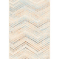VINTAGE-TEPPICH Ondea Zigira 160/230 cm  in Creme, Pastellblau, Cognac  - Pastellblau/Cognac, Trend, Kunststoff/Textil (160/230cm) - Lindorug