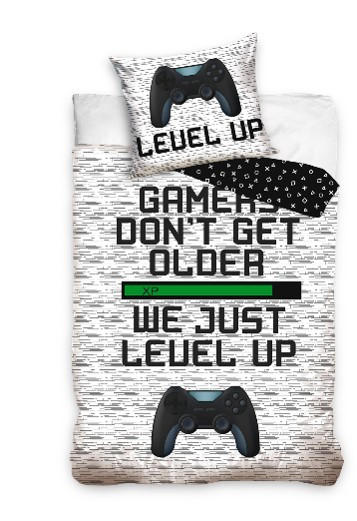 OTROŠKA POSTELJNINA GAMER 135/200 cm večbarvno  - večbarvno, Konvencionalno, tekstil (135/200cm)