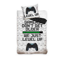 OTROŠKA POSTELJNINA GAMER 135/200 cm večbarvno  - večbarvno, Konvencionalno, tekstil (135/200cm)