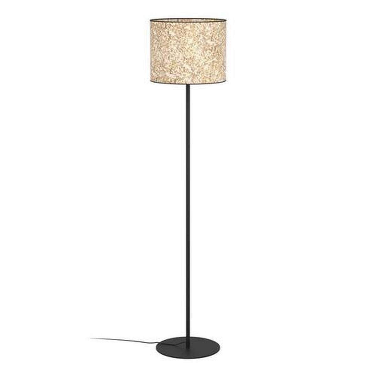 STOJACIA LAMPA, 36/162/36 cm  - čierna/zelená, Basics, kov/textil (36/162/36cm)